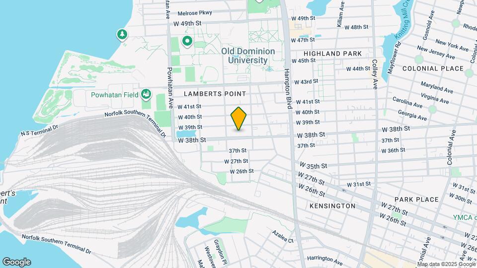 1324 W 38th St Map and Location Details