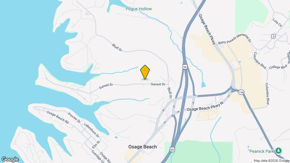 4223 Sunset Dr Map and Location Details