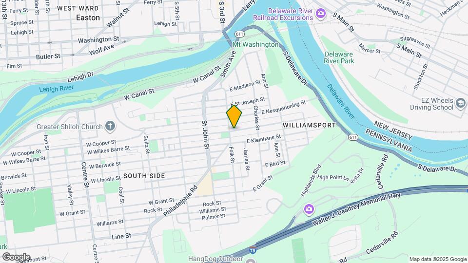 111 E Wilkes Barre St Map and Location Details