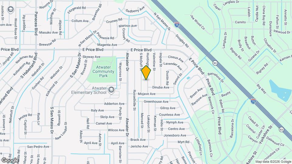 1247 Huntington St Map and Location Details
