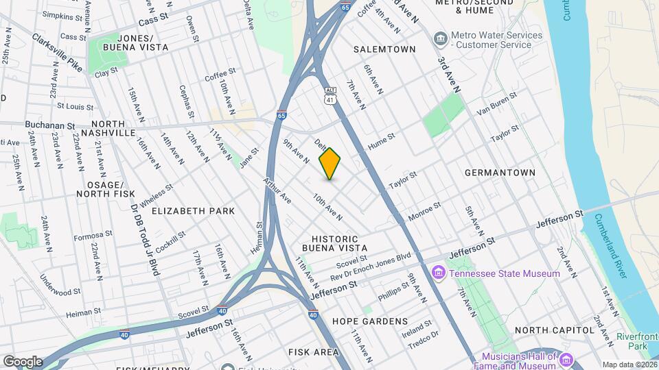 1501G 9th Ave N Map and Location Details