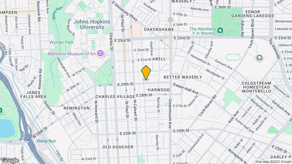 2903 Guilford Ave Map and Location Details