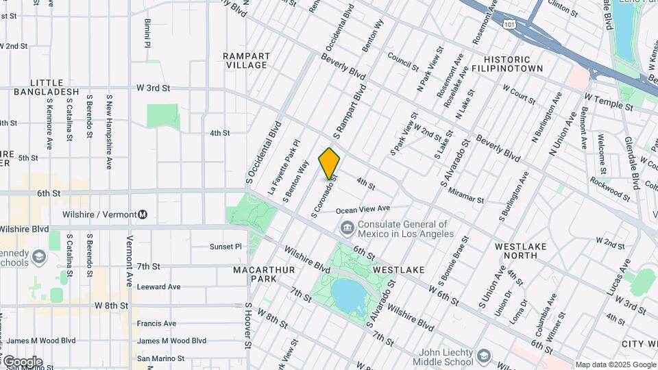 417 S Coronado St Map and Location Details