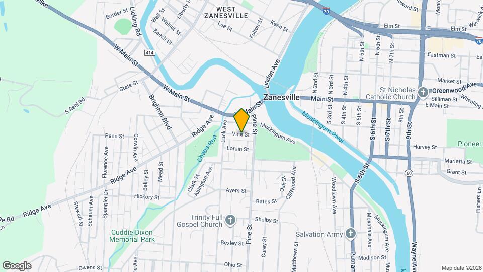 836 Vine St Map and Location Details