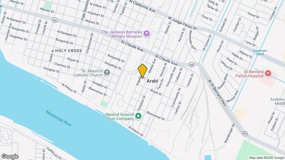 6608-6614 Dauphine St Map and Location Details
