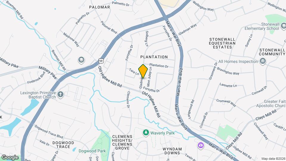 3924 Gladman Way Map and Location Details