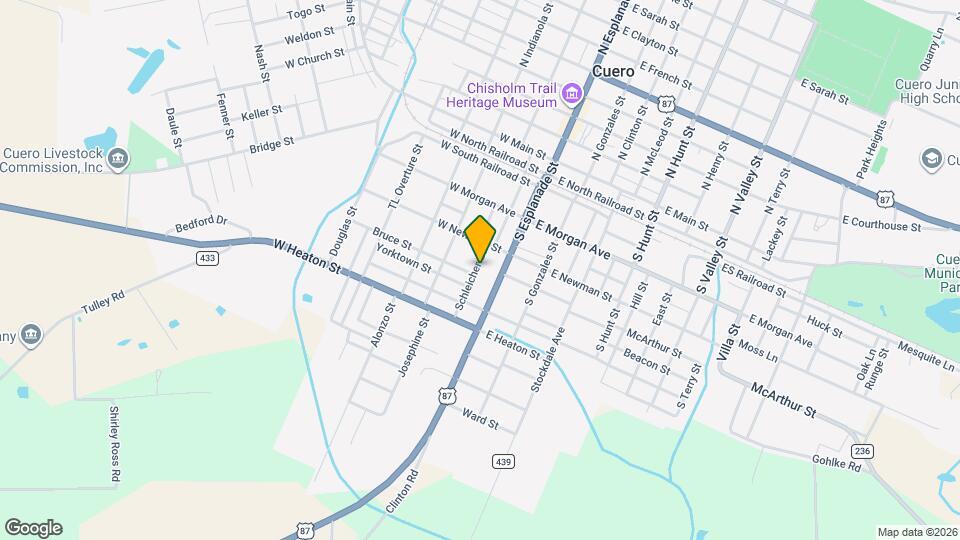 413 Schleicher St Map and Location Details