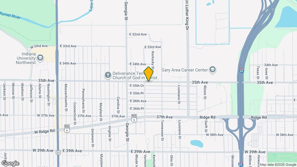 1016 E 35th Ct Map and Location Details