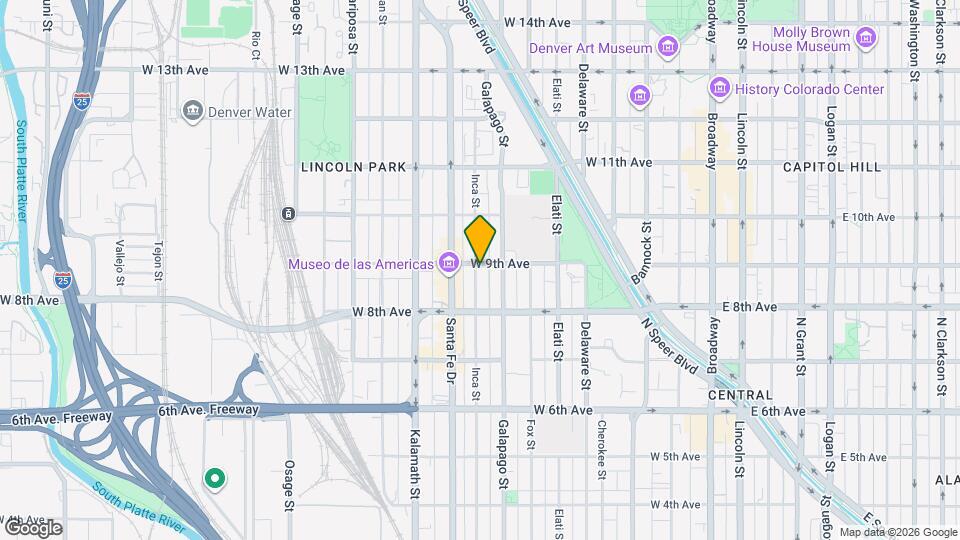 738 W 9th Ave Mapa y Detalles de la Ubicación