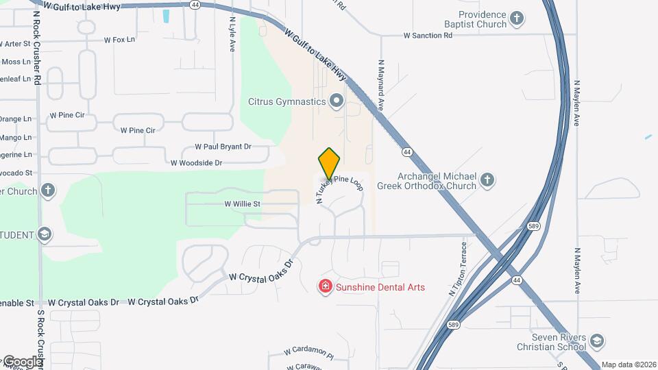 349 N Turkey Pine Loop Mapa y Detalles de la Ubicación