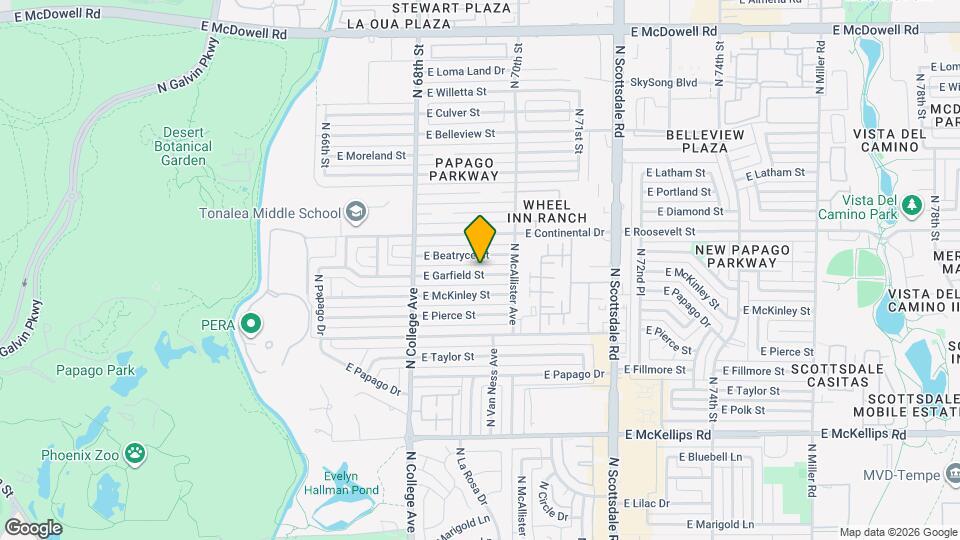 420 E Garfield St Map and Location Details