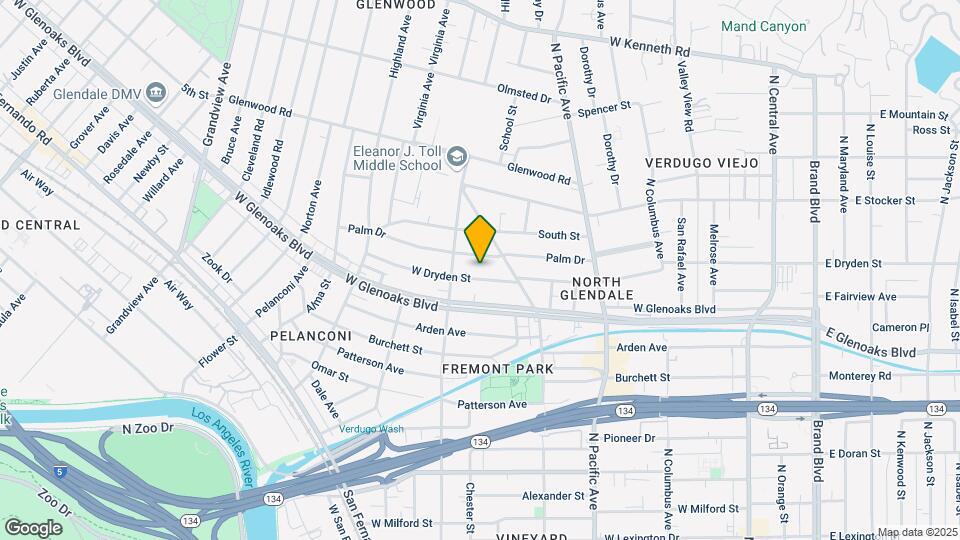 639 W Dryden St Map and Location Details