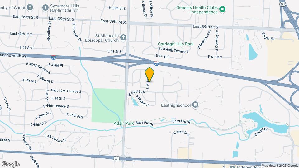 4201 S Milton Dr Map and Location Details