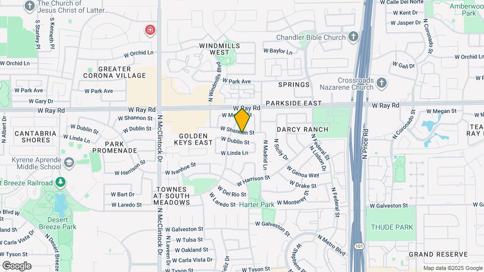 3643 W Shannon St Map and Location Details