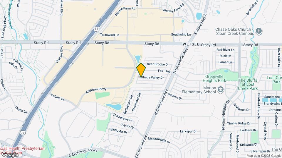 406 Shady Valley Dr Map and Location Details