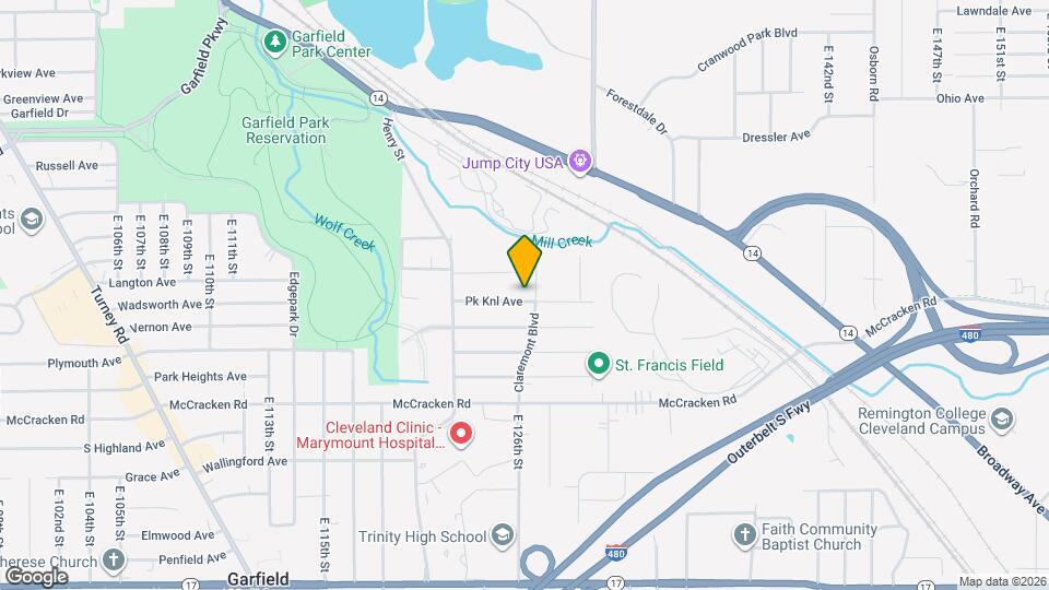 12521 Park Knoll Dr Map and Location Details