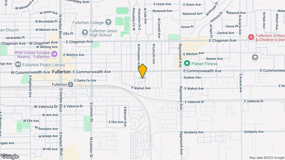 713 E Santa Fe Ave Map and Location Details