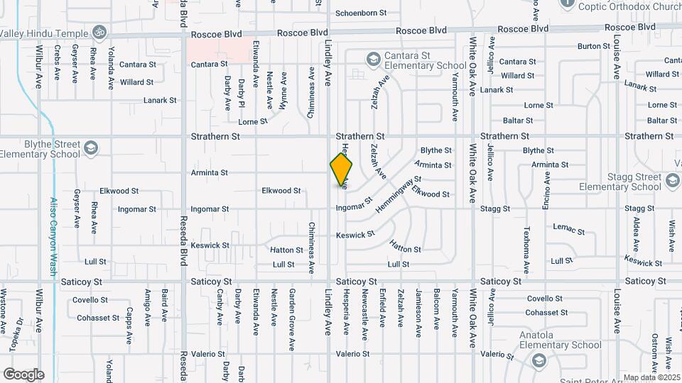 7827 Hesperia Ave Map and Location Details
