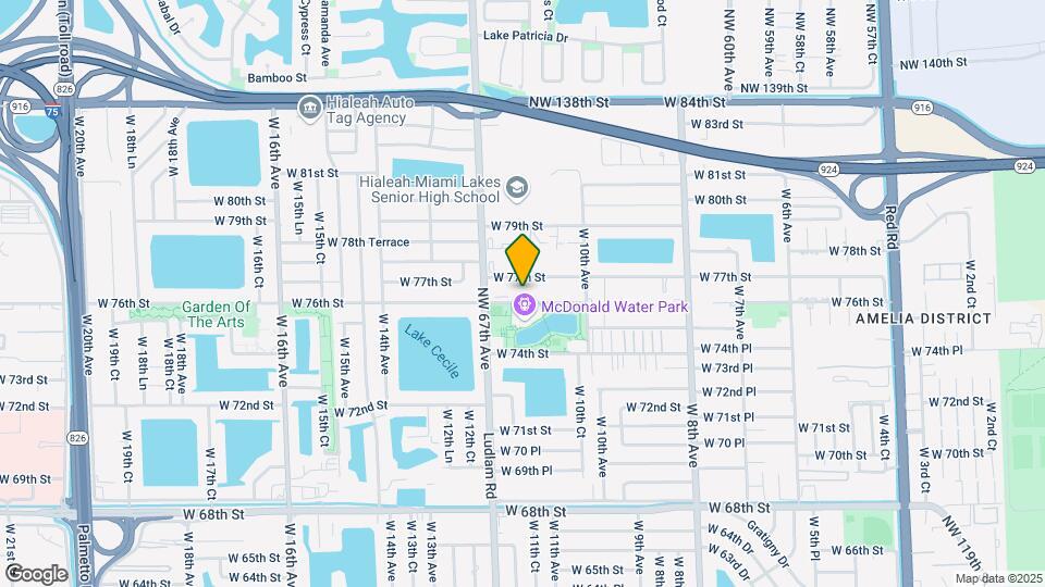 1125 W 76th St Map and Location Details