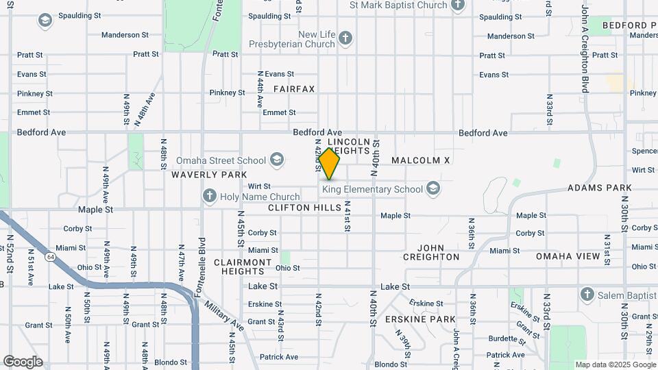 4123 Wirt St Map and Location Details
