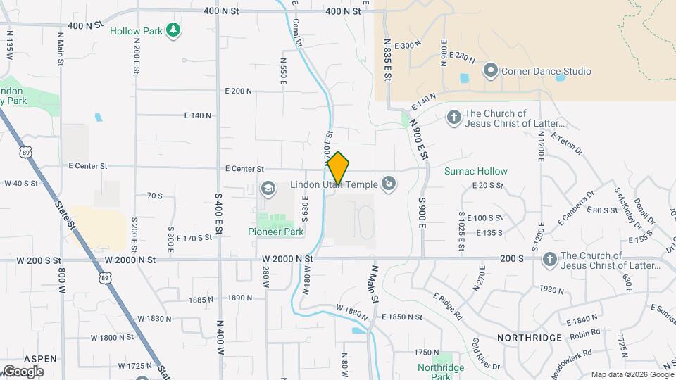75 S 725 E, Unit Unit 1 Map and Location Details