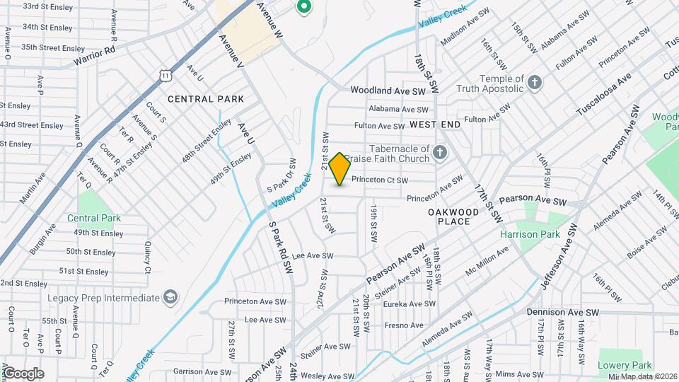 2026 Princeton Ave SW Map and Location Details