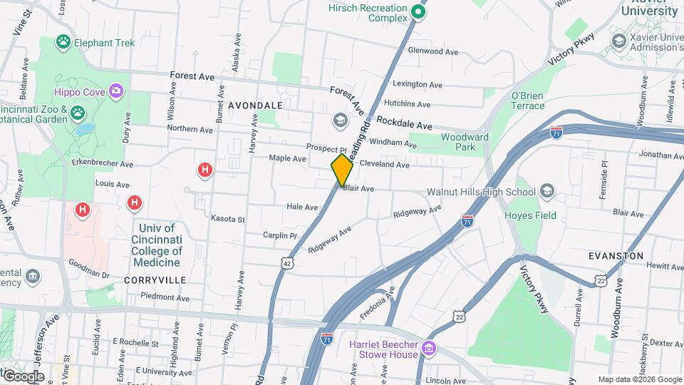 807 Blair Ave Map and Location Details