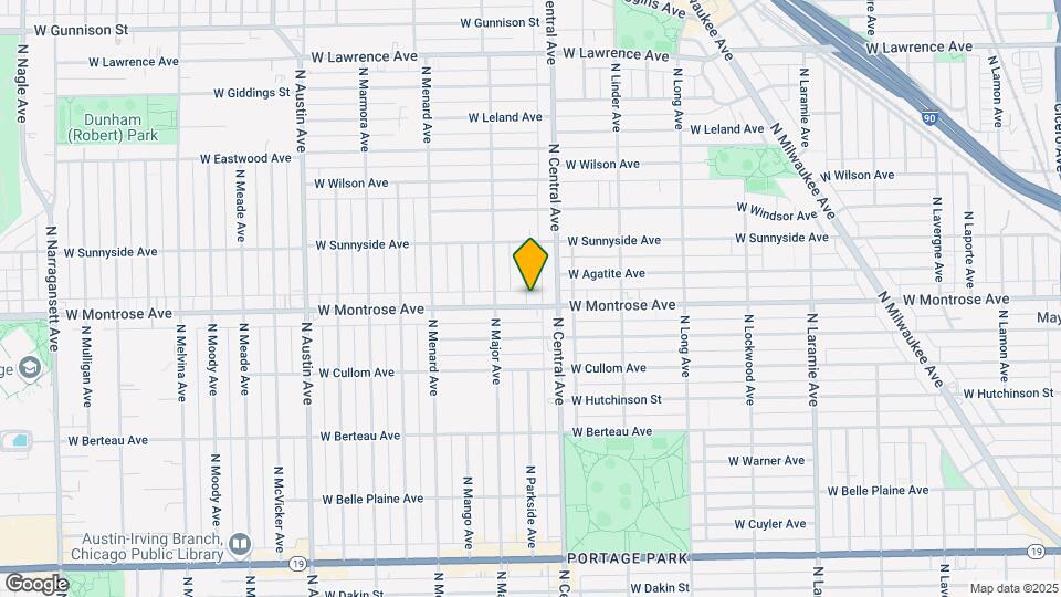 5622 W Montrose Ave Map and Location Details