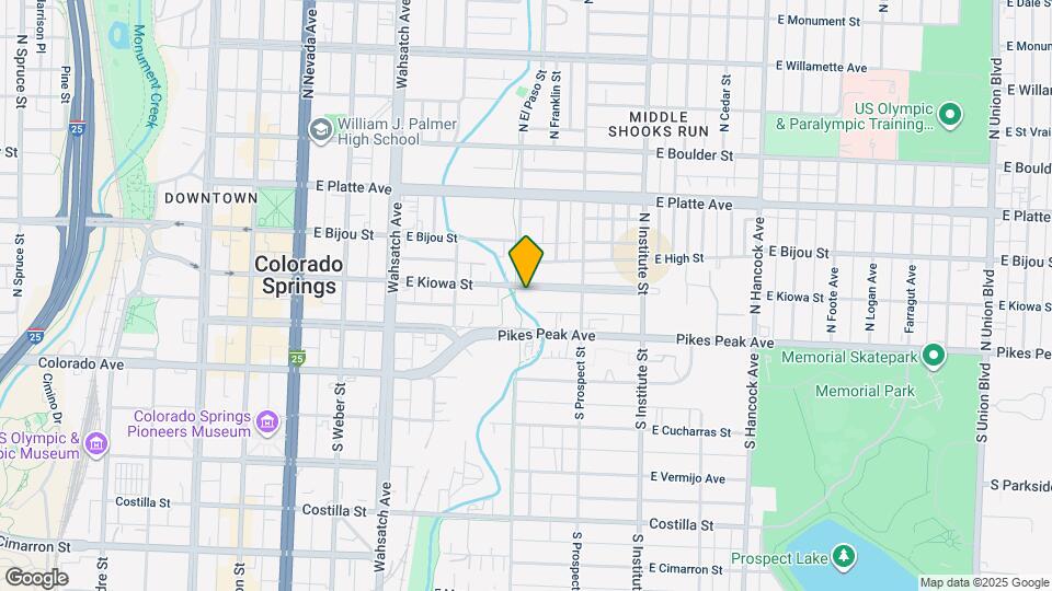 705 E Kiowa St Map and Location Details