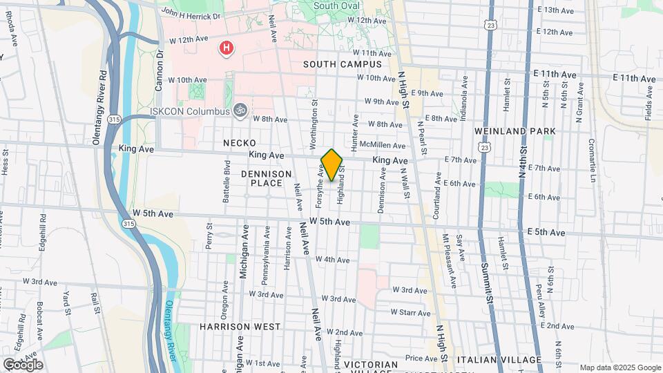 198 W 6th Ave Map and Location Details