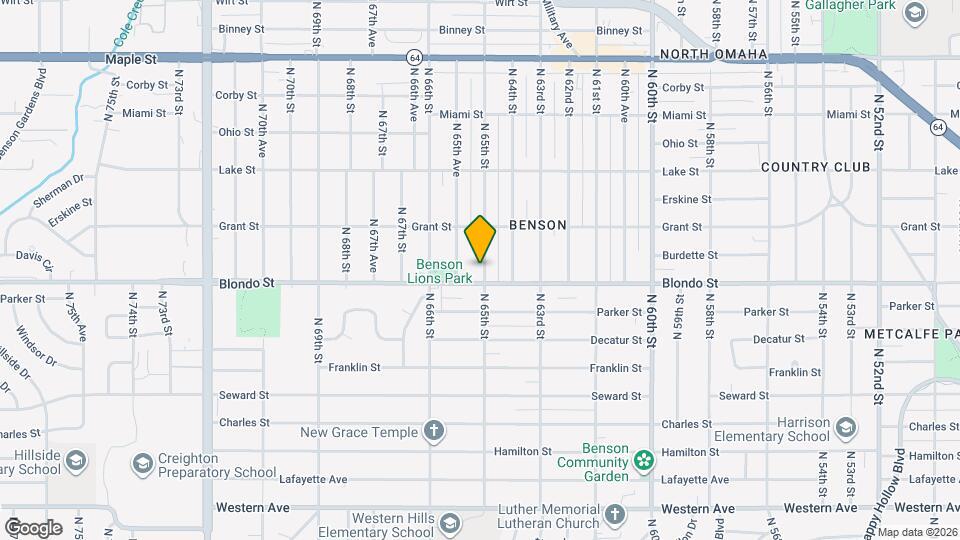 2012 N 65th St Map and Location Details