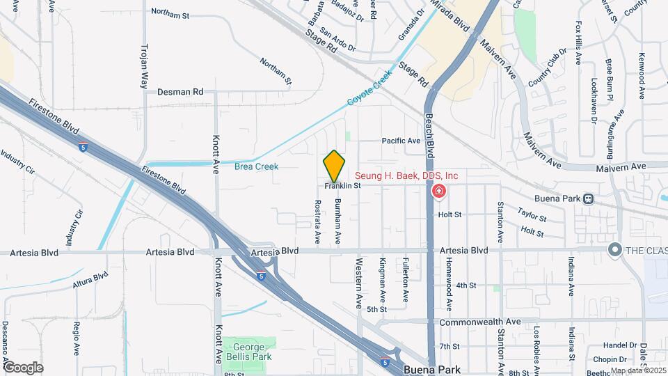 5741 Burnham Ave Map and Location Details