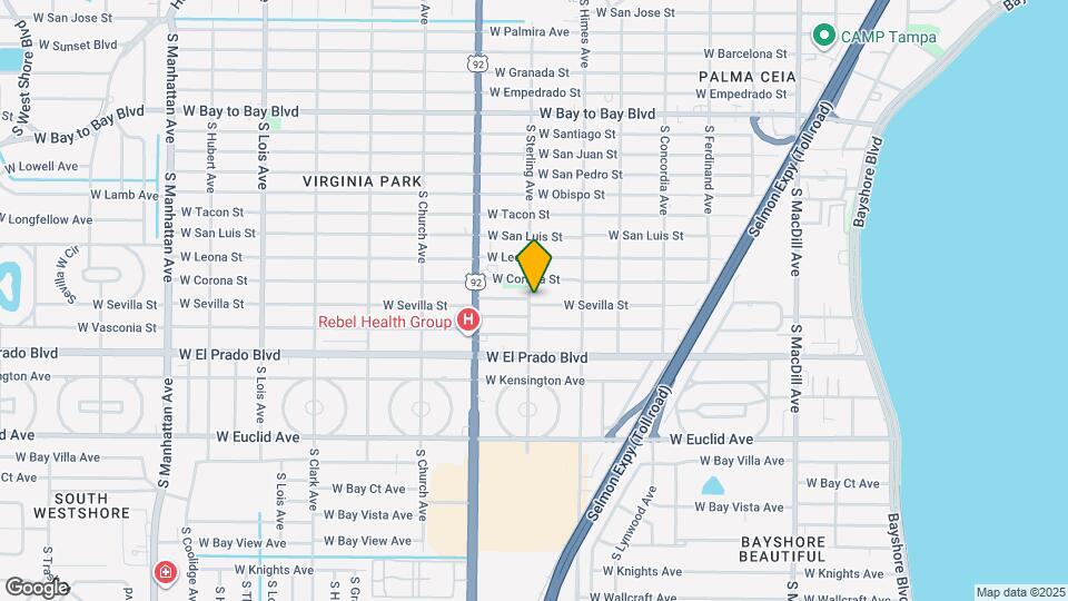 3615 W Sevilla St Mapa y Detalles de la Ubicación