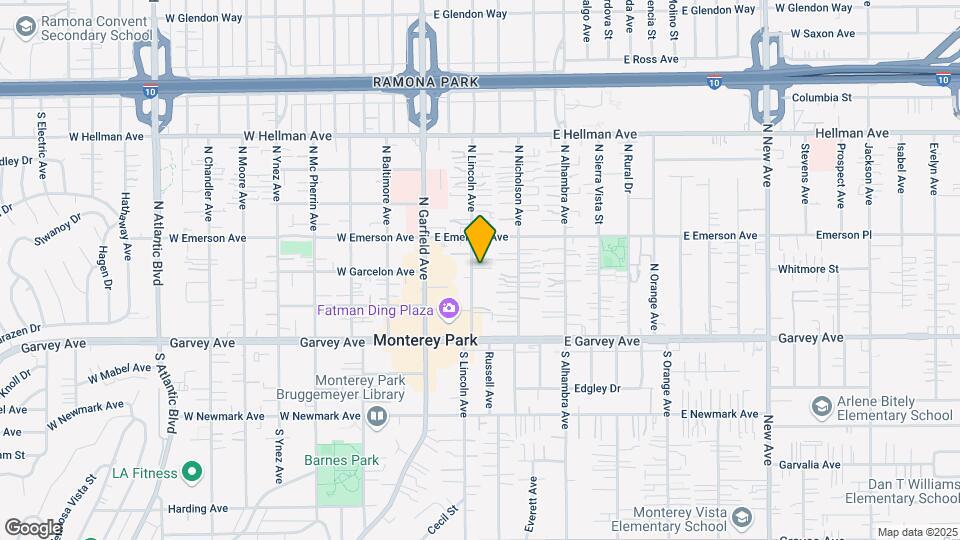 234 N Lincoln Ave Map and Location Details