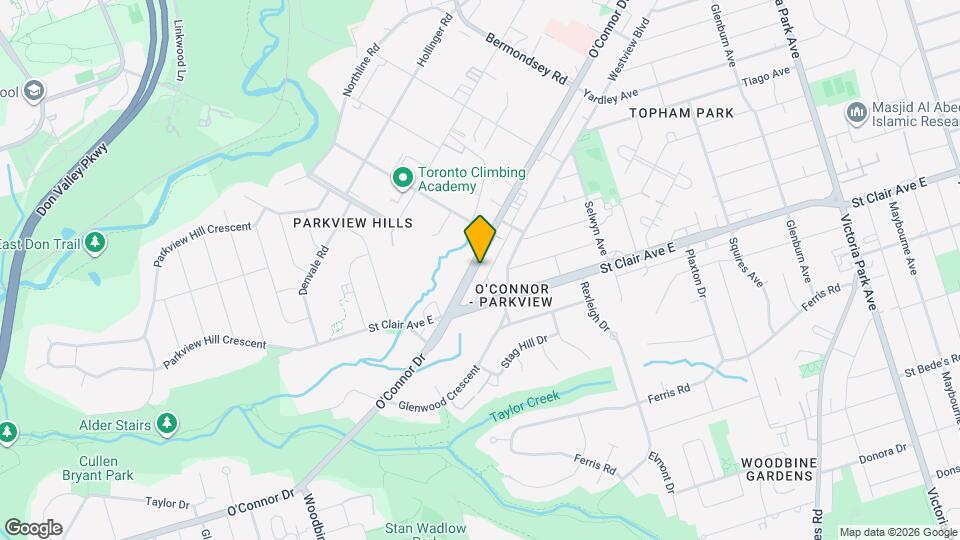 861 O'Connor Dr, Unit 1 Map and Location Details