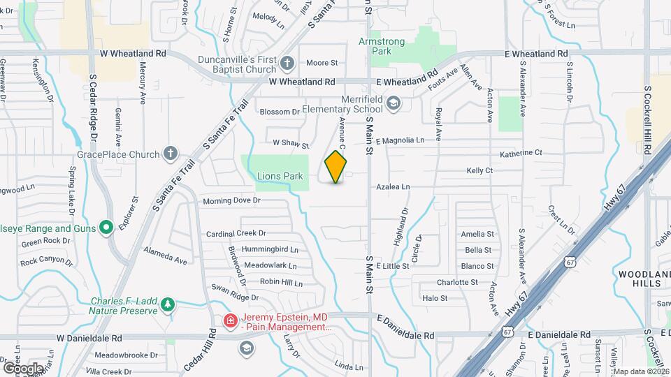 206 W Sliger Dr Map and Location Details