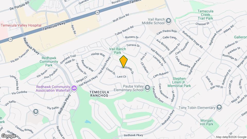 32965 Sotelo Dr Map and Location Details