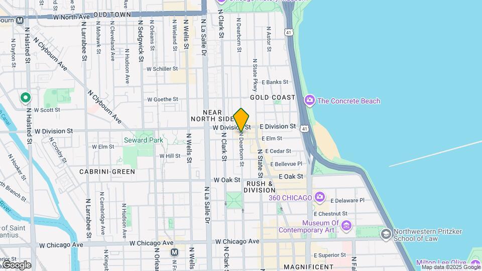 1158 N Dearborn St Map and Location Details