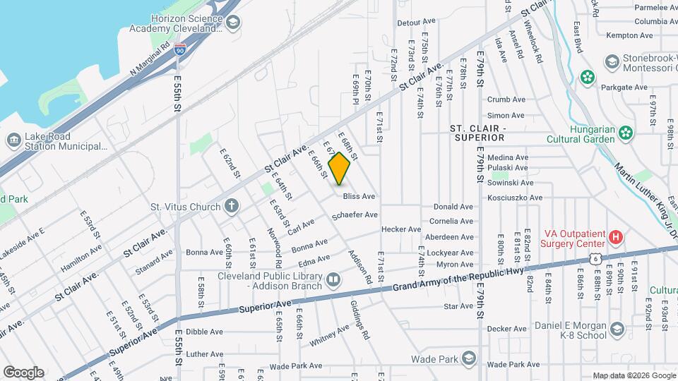 1137 E 66th St Map and Location Details