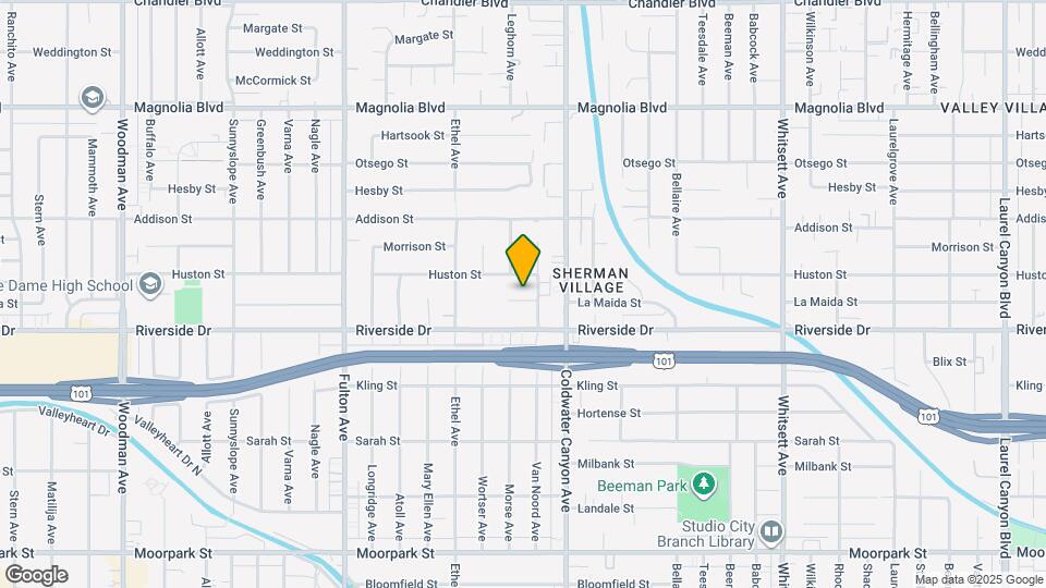 12947 La Maida St Mapa y Detalles de la Ubicación