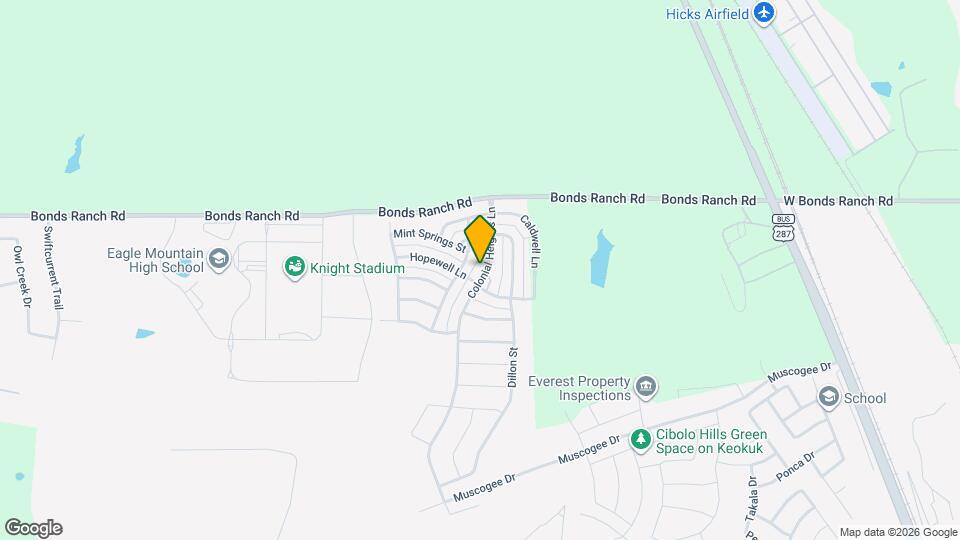 10921 Colonial Heights Ln Map and Location Details