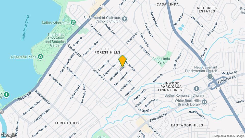 8714 San Benito Way Mapa y Detalles de la Ubicación