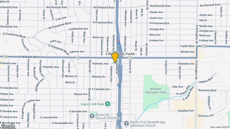 578 Palmetto Ave Map and Location Details