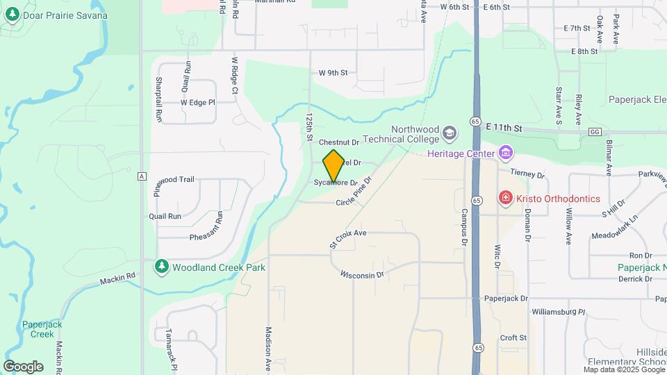 634 Sycamore Dr Mapa y Detalles de la Ubicación