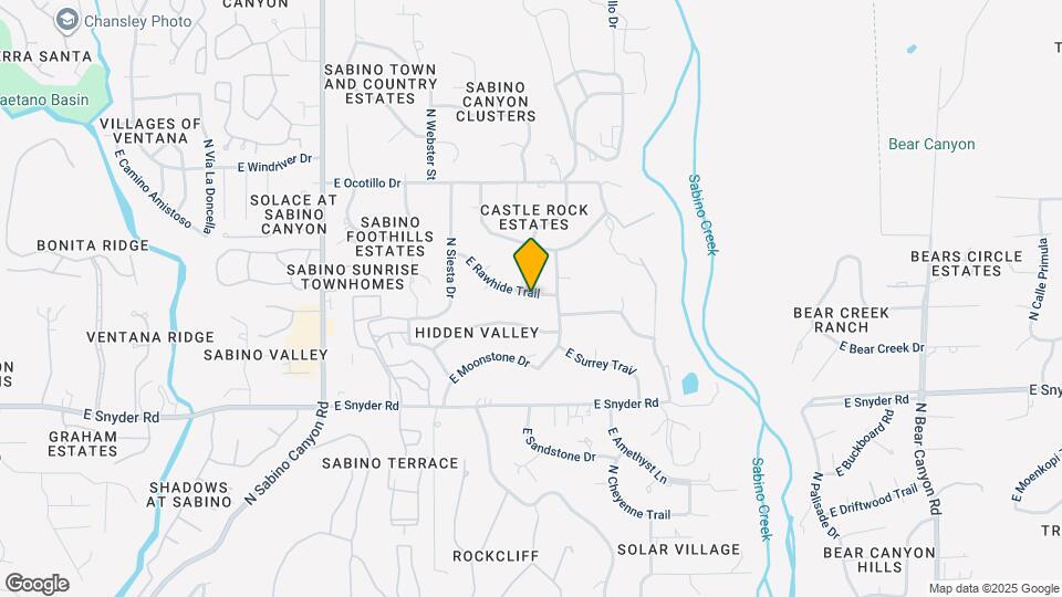 8250 E Rawhide Trail Map and Location Details