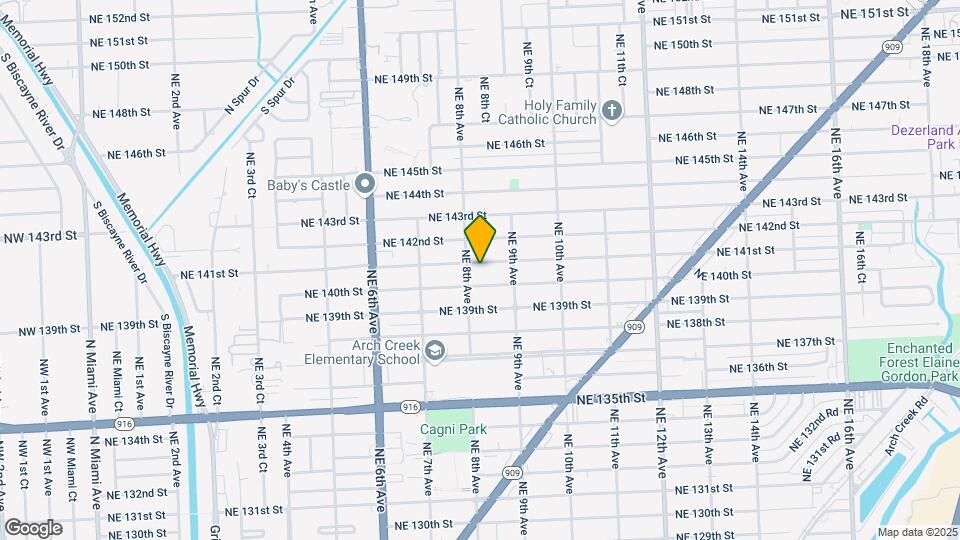 820 NE 141st St Map and Location Details