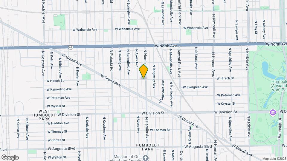 1364 N Hamlin Ave Mapa y Detalles de la Ubicación
