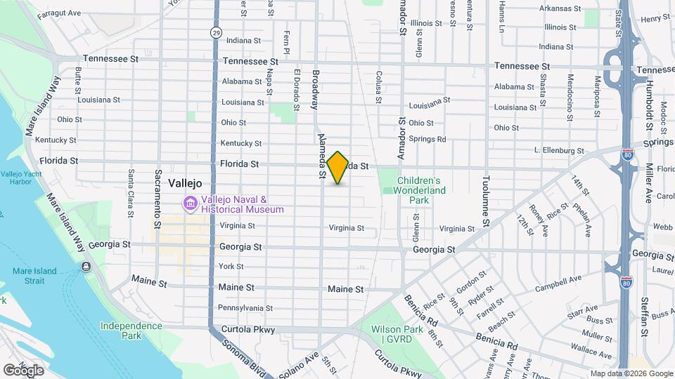 1025 Carolina St Map and Location Details