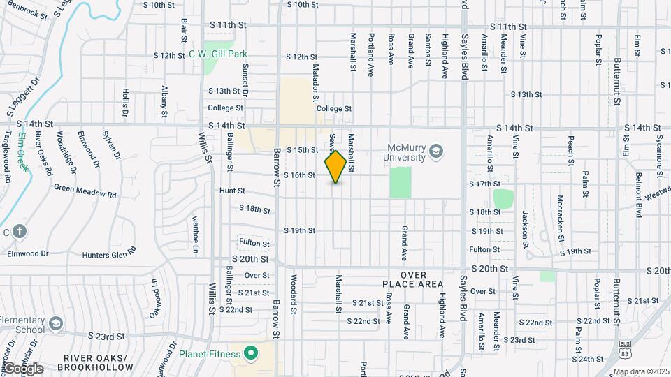 1649 Sewell St Map and Location Details