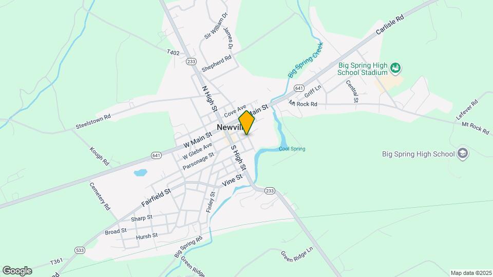 18 E Big Spring Ave Map and Location Details